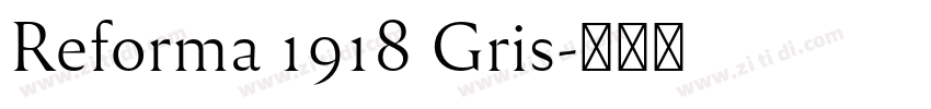 Reforma 1918 Gris字体转换
